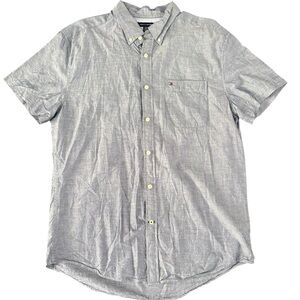 Tommy Hilfiger Men's Casual Gray Button-Down Shirt